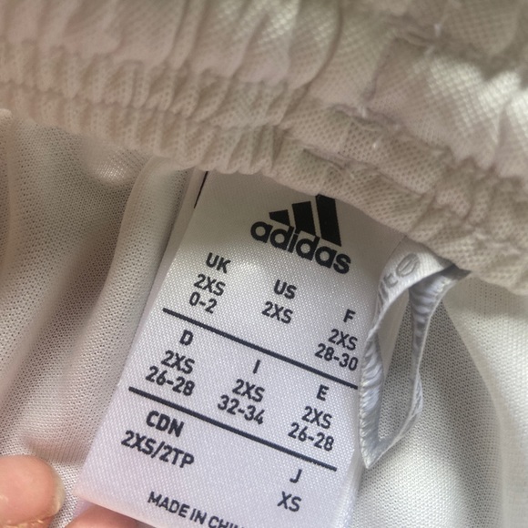 white adidas athletic shorts - Picture 2 of 2